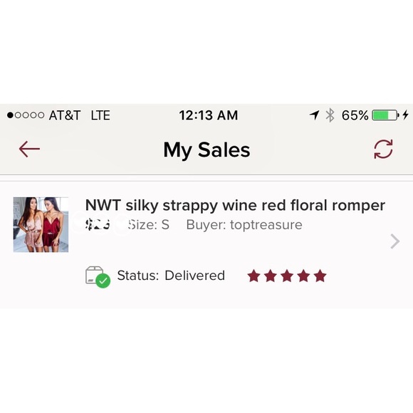 1 LEFT! NWT silky strappy wine red floral romper - Picture 4 of 5