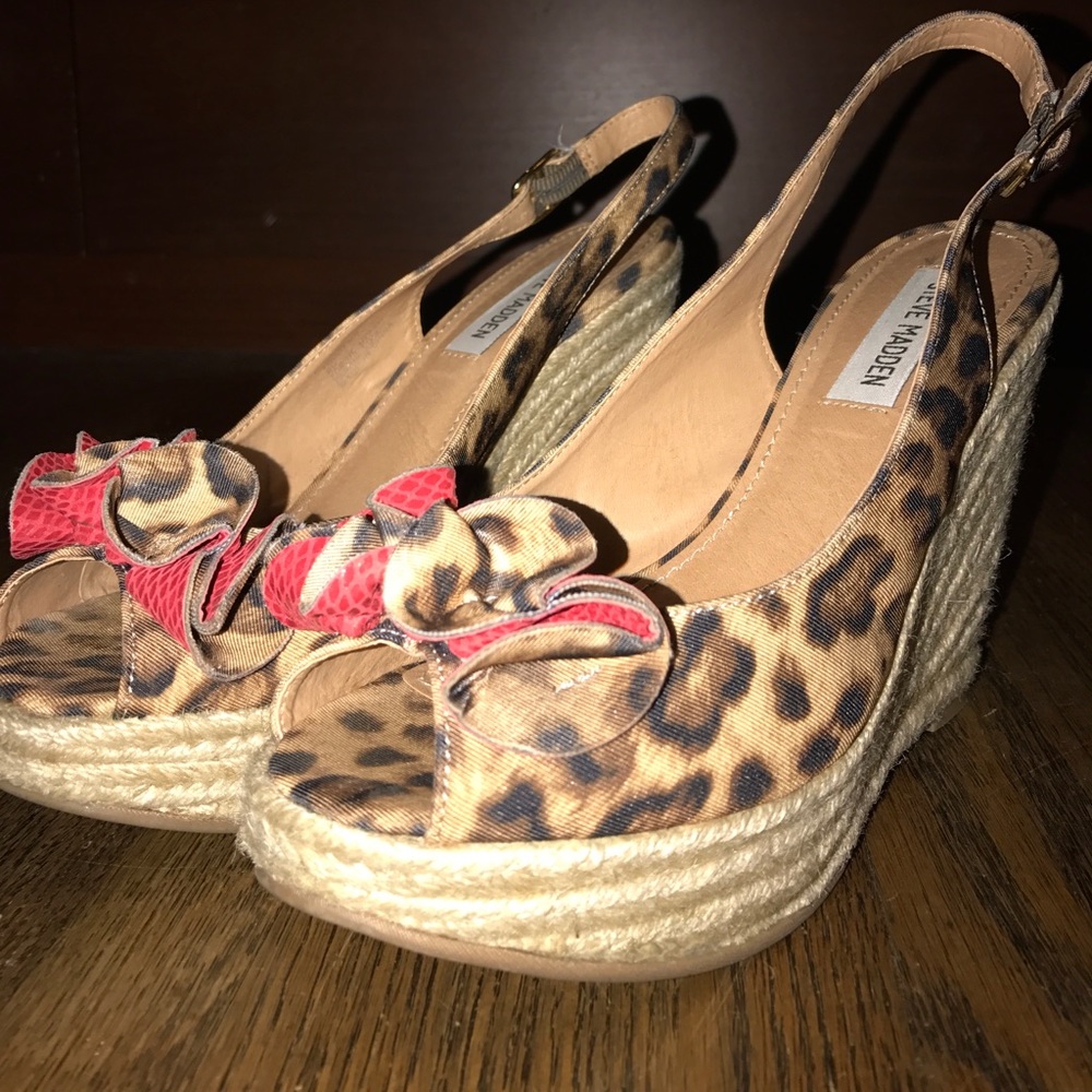 Steve Madden Wedge Fauntain Leopard