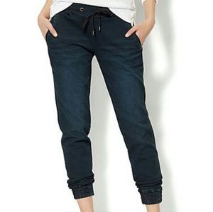 Knit Denim Jogger Pant