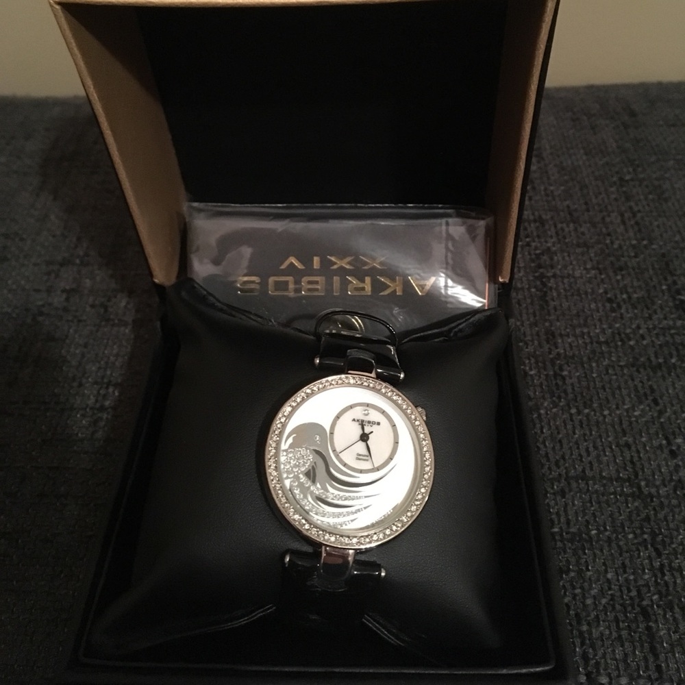 Akribos black watch