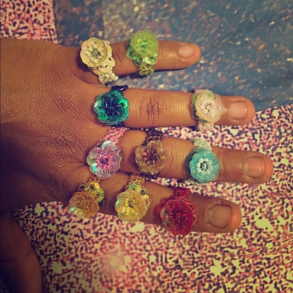 10 piece assorted rings - Picture 1 of 2