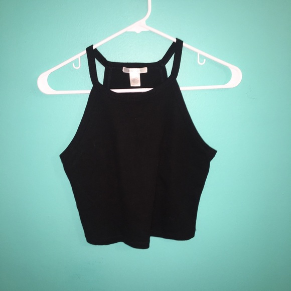 Bozzolo Tops - Bozzolo Black Festival Crop Top
