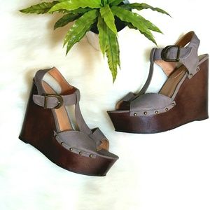 JustFab Wooden Wedges