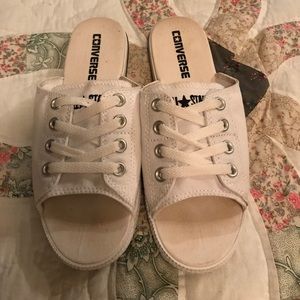 Converse All Star white slides
