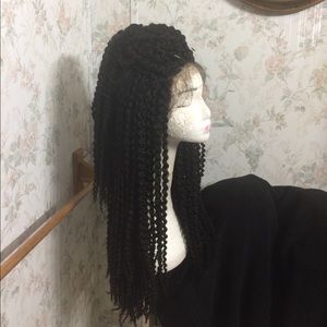 Long Braided lace wig