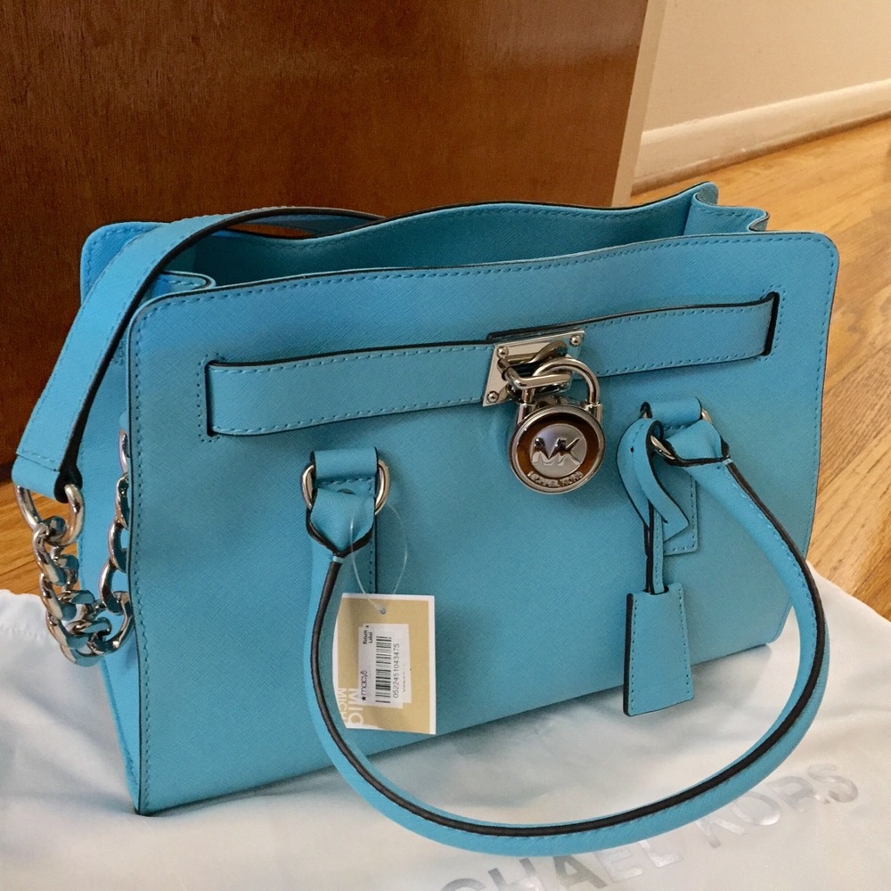 Michael kors Hamilton Aquamarine satchel