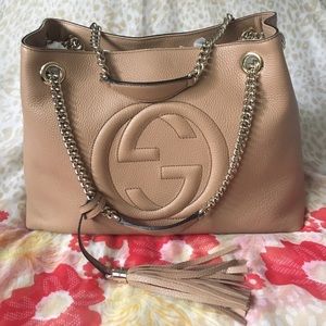 Authentic GUCCI SOHO CHAIN MD TOTE