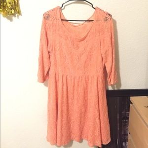 Free people Peach colored dress