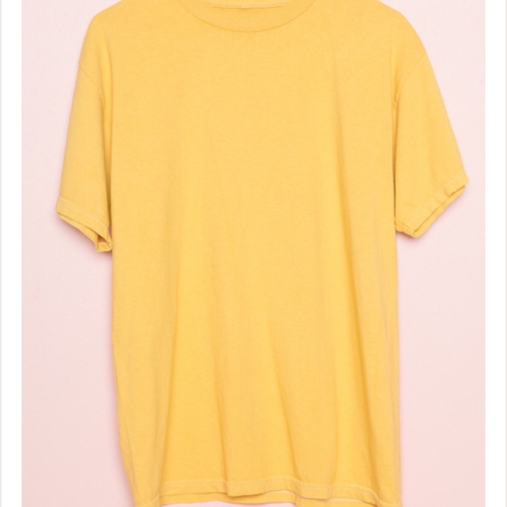 Brandy Melville yellow tee