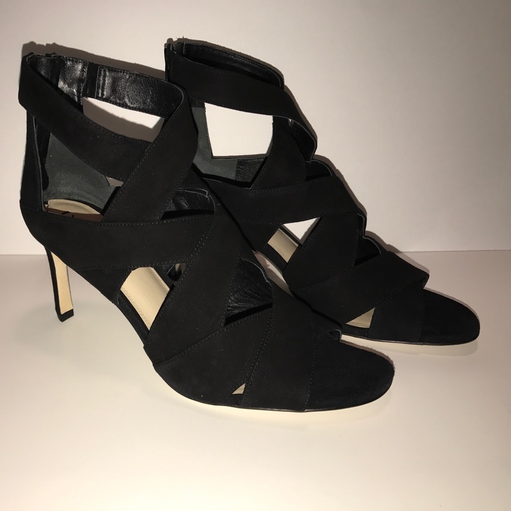 Via Spiga Suri Suede Cross Strap Dress Sandal