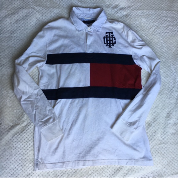Tommy Hilfiger Other - Tommy Hilfiger Men's White Logo Polo Shirt Size L