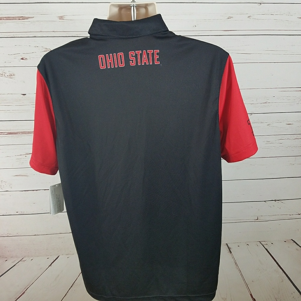 Nike Men's Large Ohio State Buckeyes Big Ten Polo - Picture 2 of 8