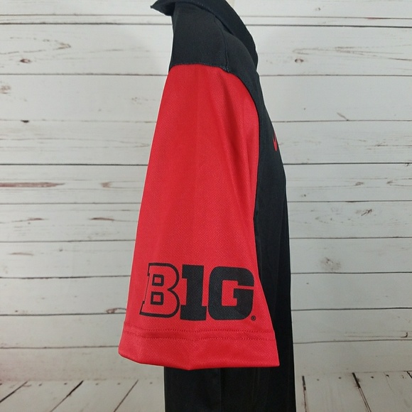 Nike Men's Large Ohio State Buckeyes Big Ten Polo - Picture 8 of 8
