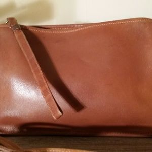 Vintage Coach British Tan Leather Basic Bag #9455