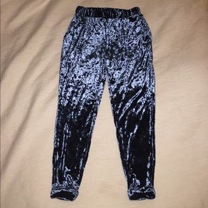 Blue Velvet Pants
