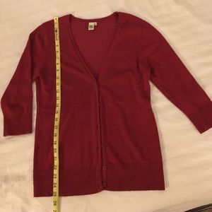 Cranberry cardigan 14th & Union size large