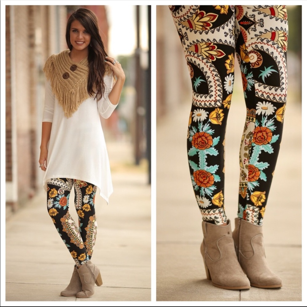 😍Soft Paisley Print Leggings😍 - Picture 1 of 1