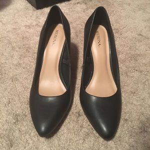 Merona black high heels, size 6 1/2