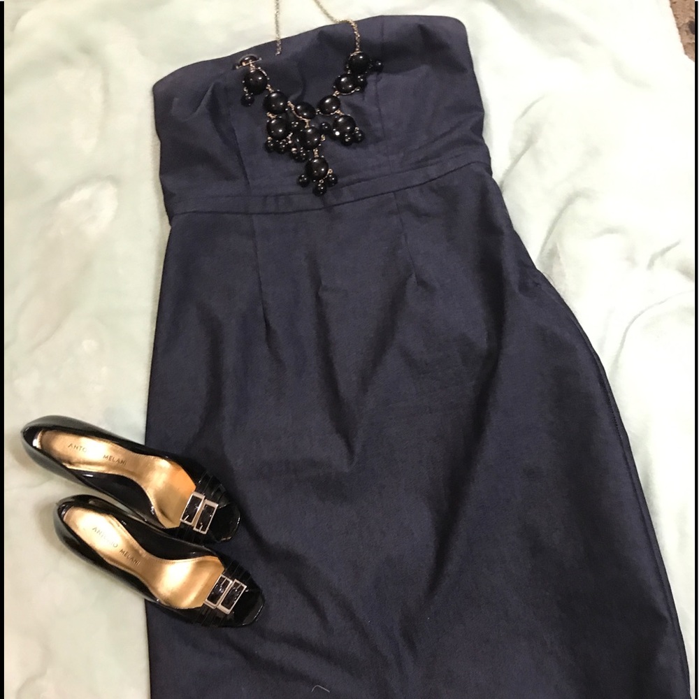 Sleeveless Chambray Dress