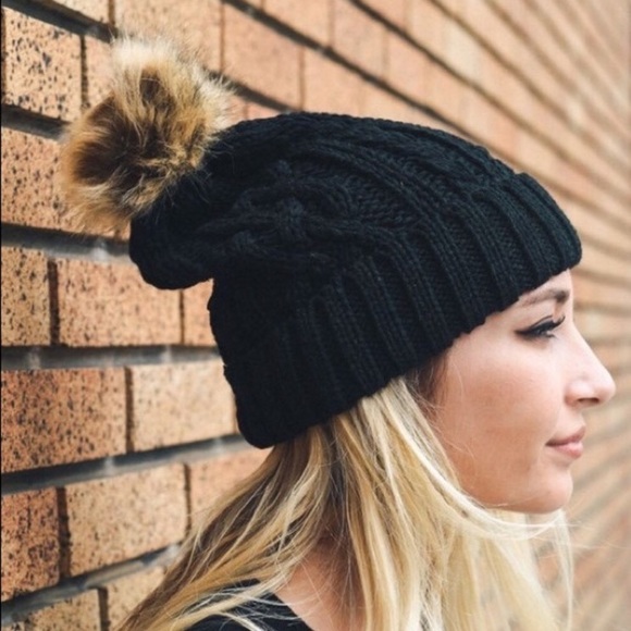 Cable Knit Beanie - Picture 1 of 3