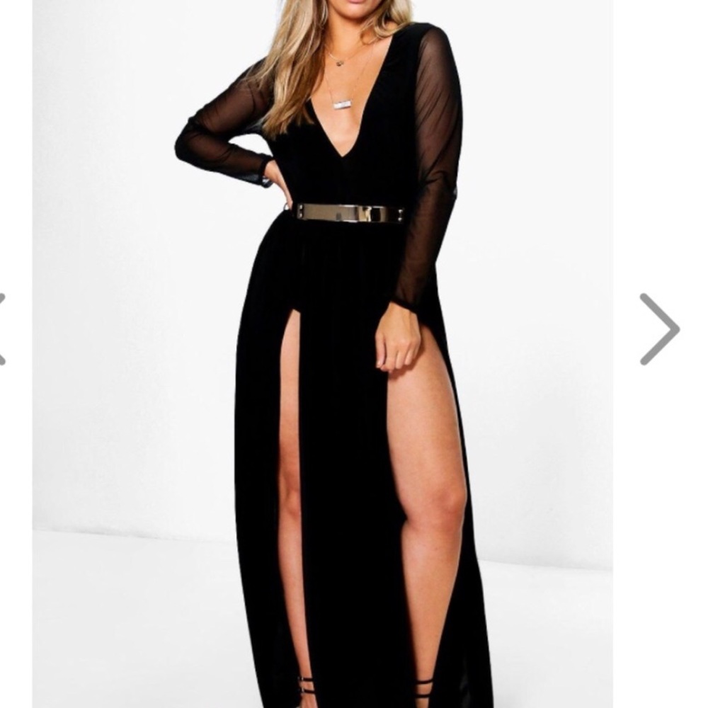 Black Dress With Slits