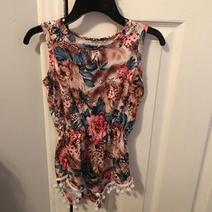 Floral boutique Pom Pom Romper
