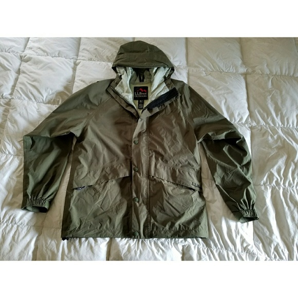 ll bean gore tex rain jacket