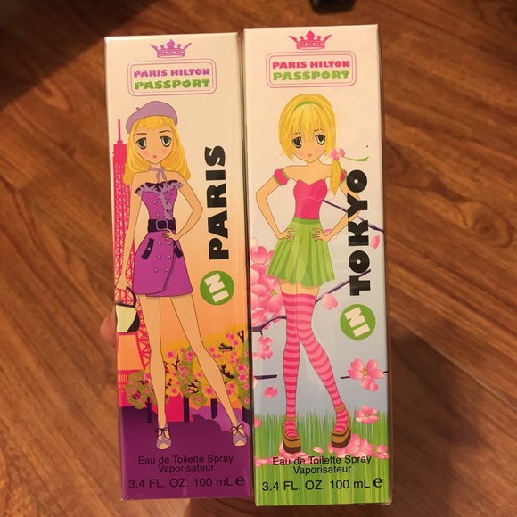 Paris Hilton Paris and Tokyo Perfume 3.4 FL OZ - Picture 1 of 2