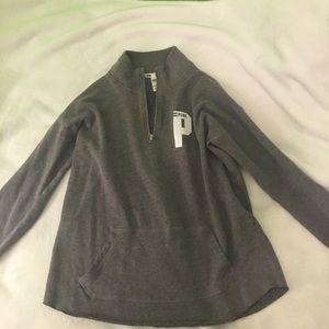 Pink half zip