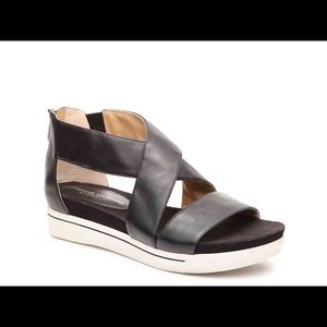 Black Adrienne Vittadini Sportswear Sandals Zipper