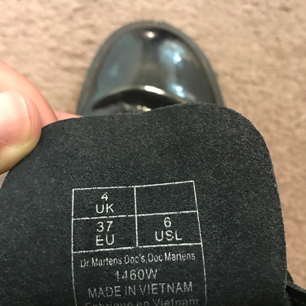 Dr. Martens patent combat boots