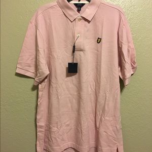Lincs David Chu Men's Pink Polo L NWT