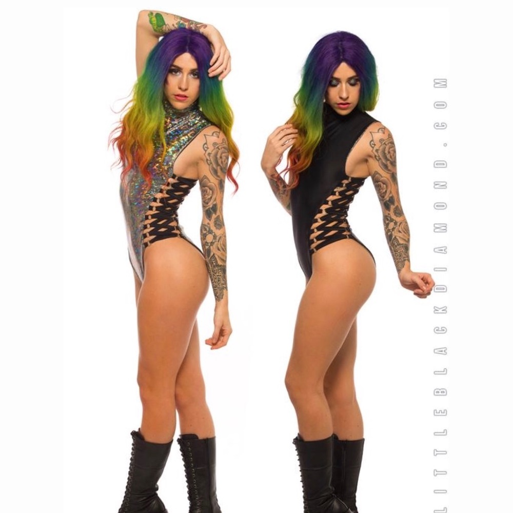 Little black diamond bodysuit