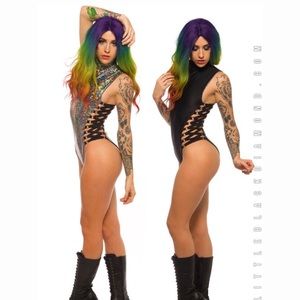 Little black diamond bodysuit