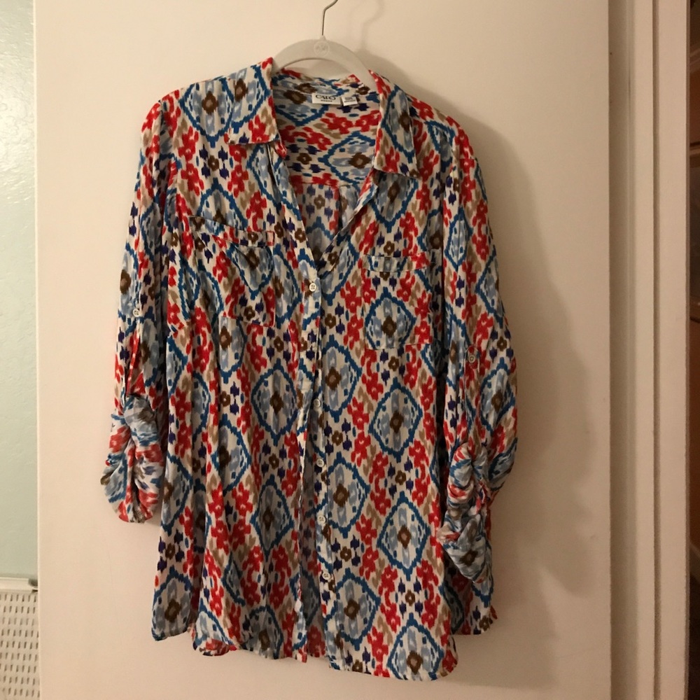 Cato 18W Tribal Shirt
