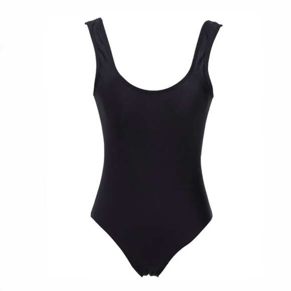 Black One Piece Swim Suit - Picture 4 of 6