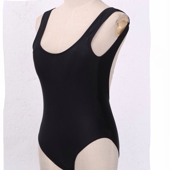 Black One Piece Swim Suit - Picture 5 of 6
