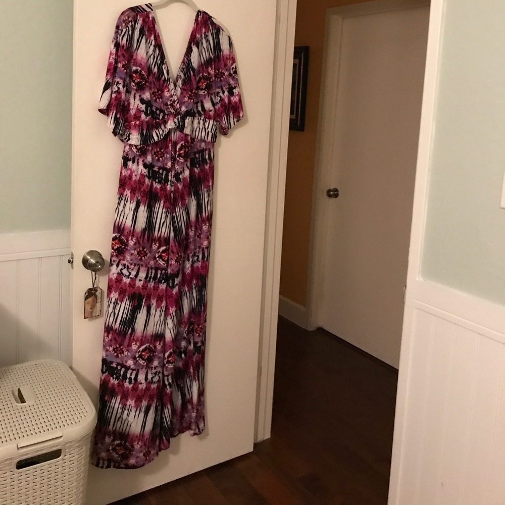 Kiyonna Cold Shoulder Maxi Dress