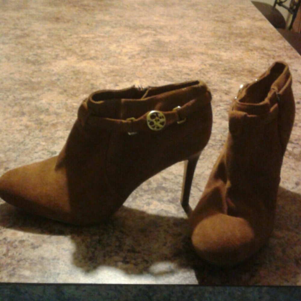 Coach heeled booties