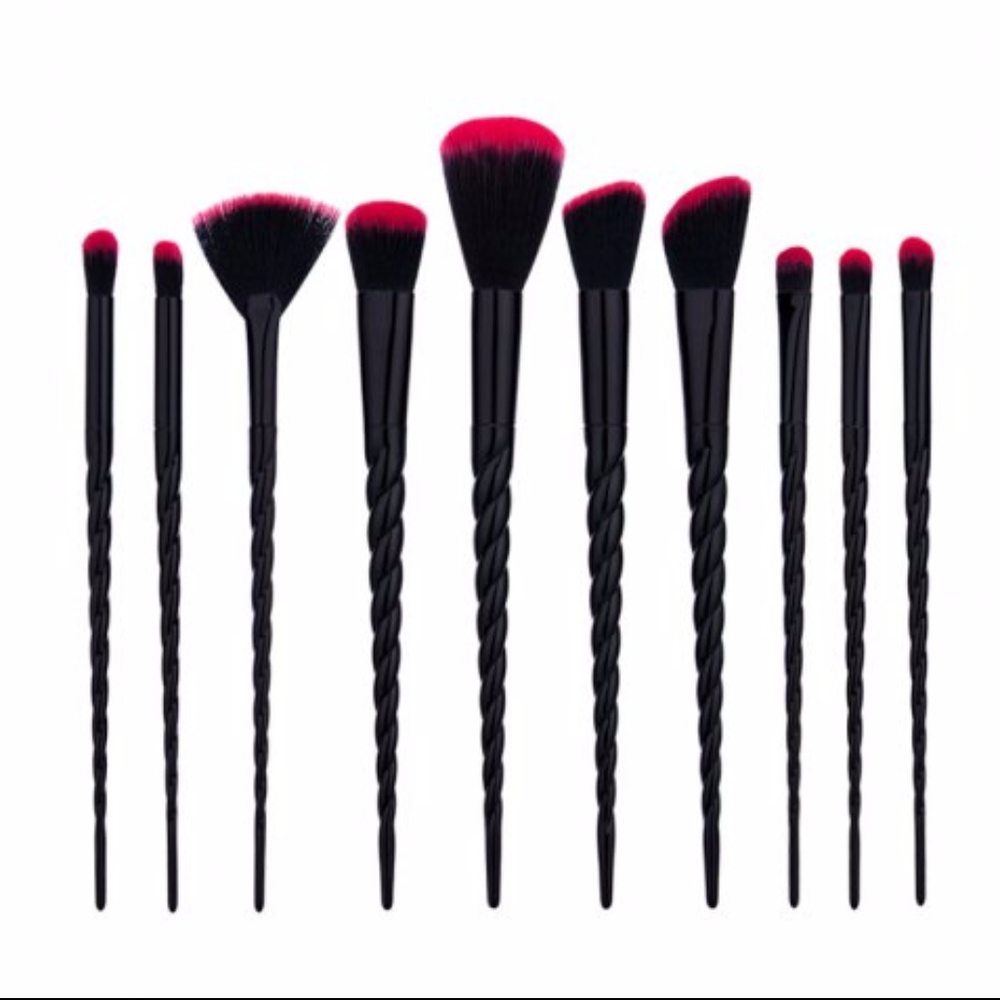 NEW 10 pc. Unicorn Makeup Brush Set