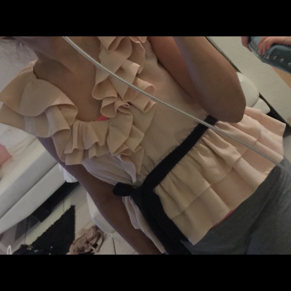 Peplum Light pink top