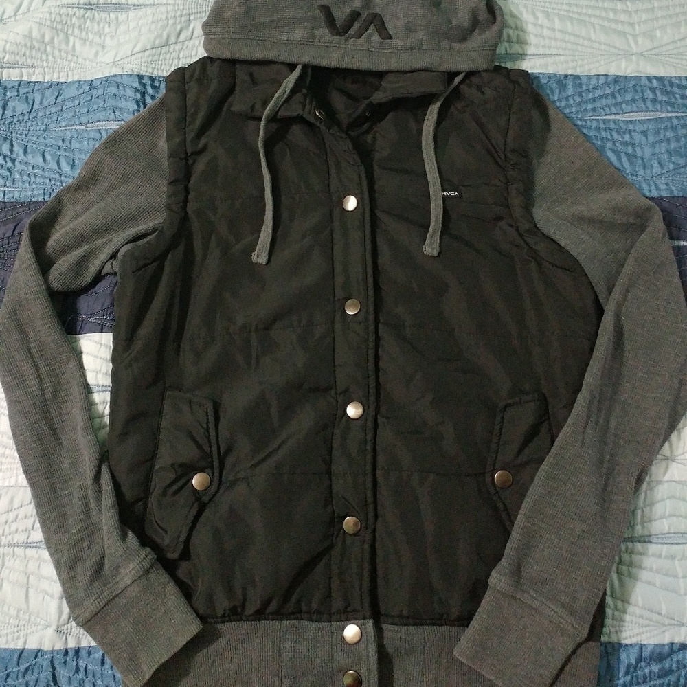 RVCA puffy vest sweater