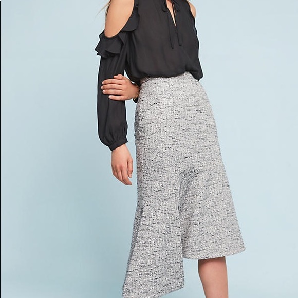 ๐ {Anthropologie} Marisa Flounced Skirt Size S - Picture 2 of 6