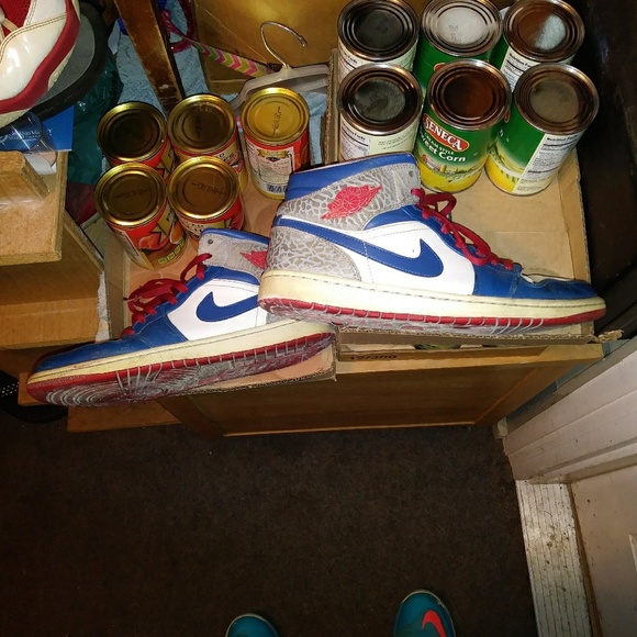 Air jordan retro 1s red white and blue size 11 - Picture 2 of 3