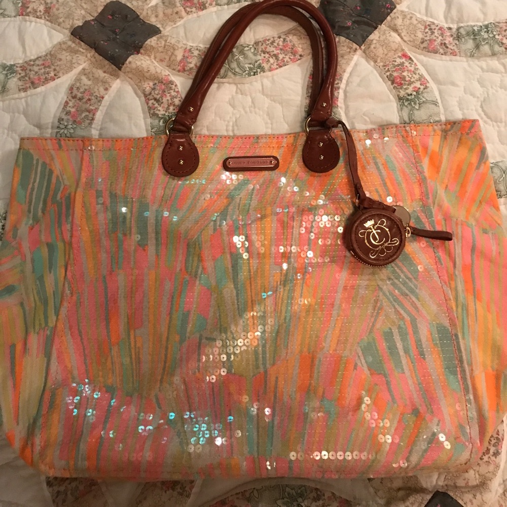 Juicy Couture sequin tote