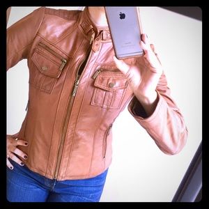 Leather Jacket | Michael Kors | M | GUC