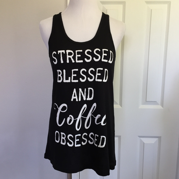 Tops - Coffee Obsessed Graphic Tank