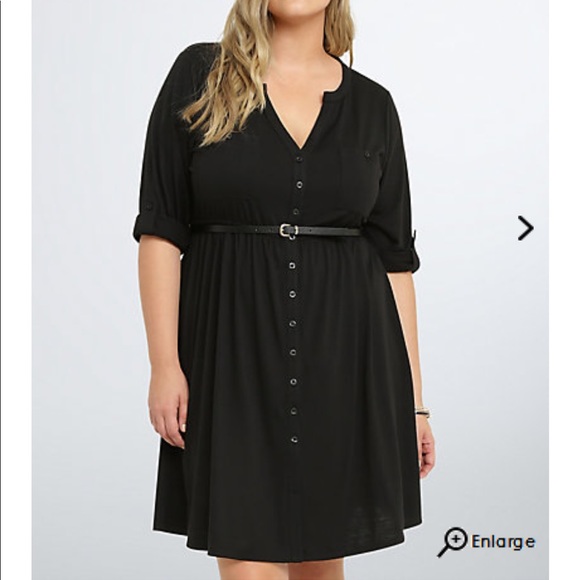 torrid Dresses & Skirts - Button front shirt dress with belt