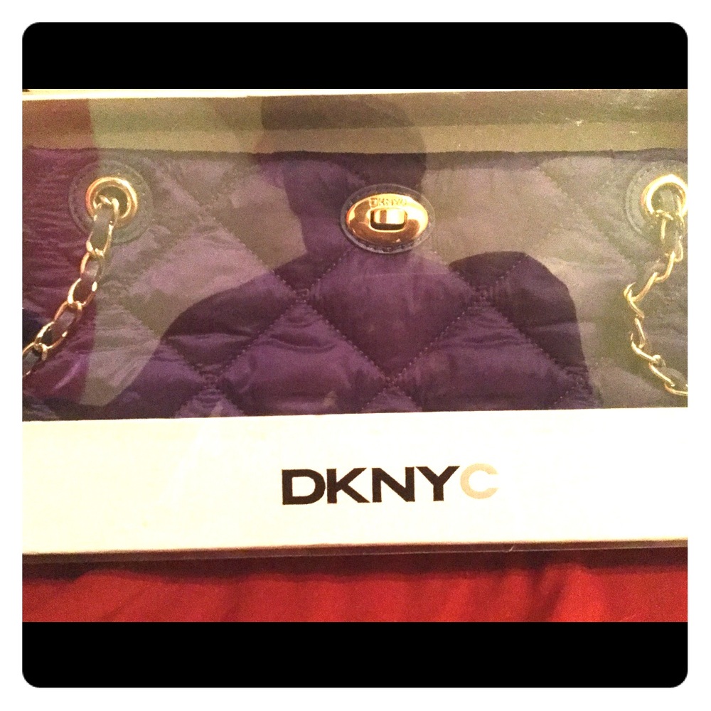 DKNYC clutch bag with straps