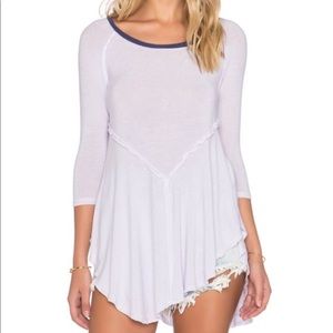 Intimately Free People Weekend Layering Top Snow